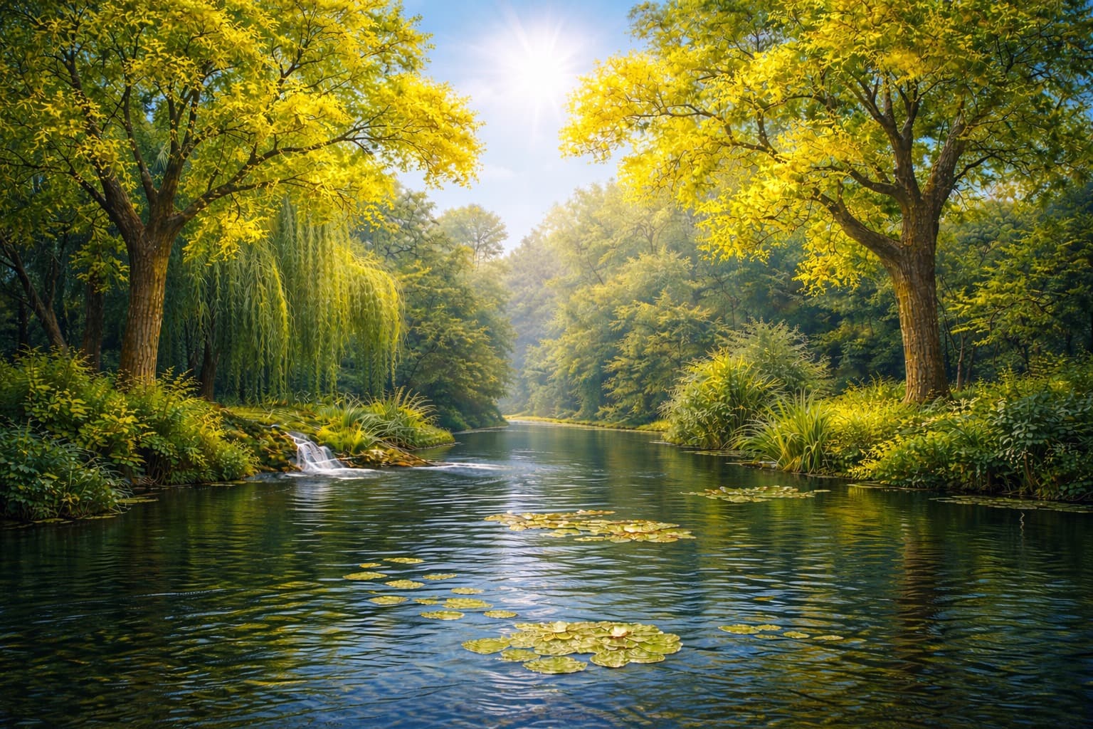 Abstract paint strokes